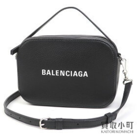 Balenciaga Camera Bag Black Calfskin Shoulder Bag Pochette Crossbody - Picture 1 of 9